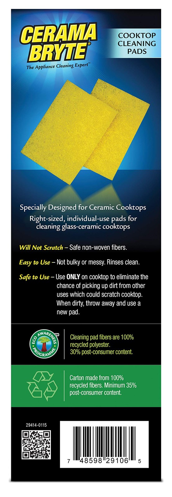 Cooktop Cleaning Pads, 10-Count 2 Pack