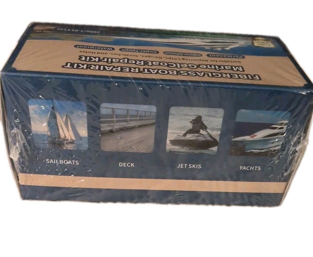 Marine Fiberglass Repair Kit for Boats, 200g/7.06oz Gel Coat Kepair kit NEW