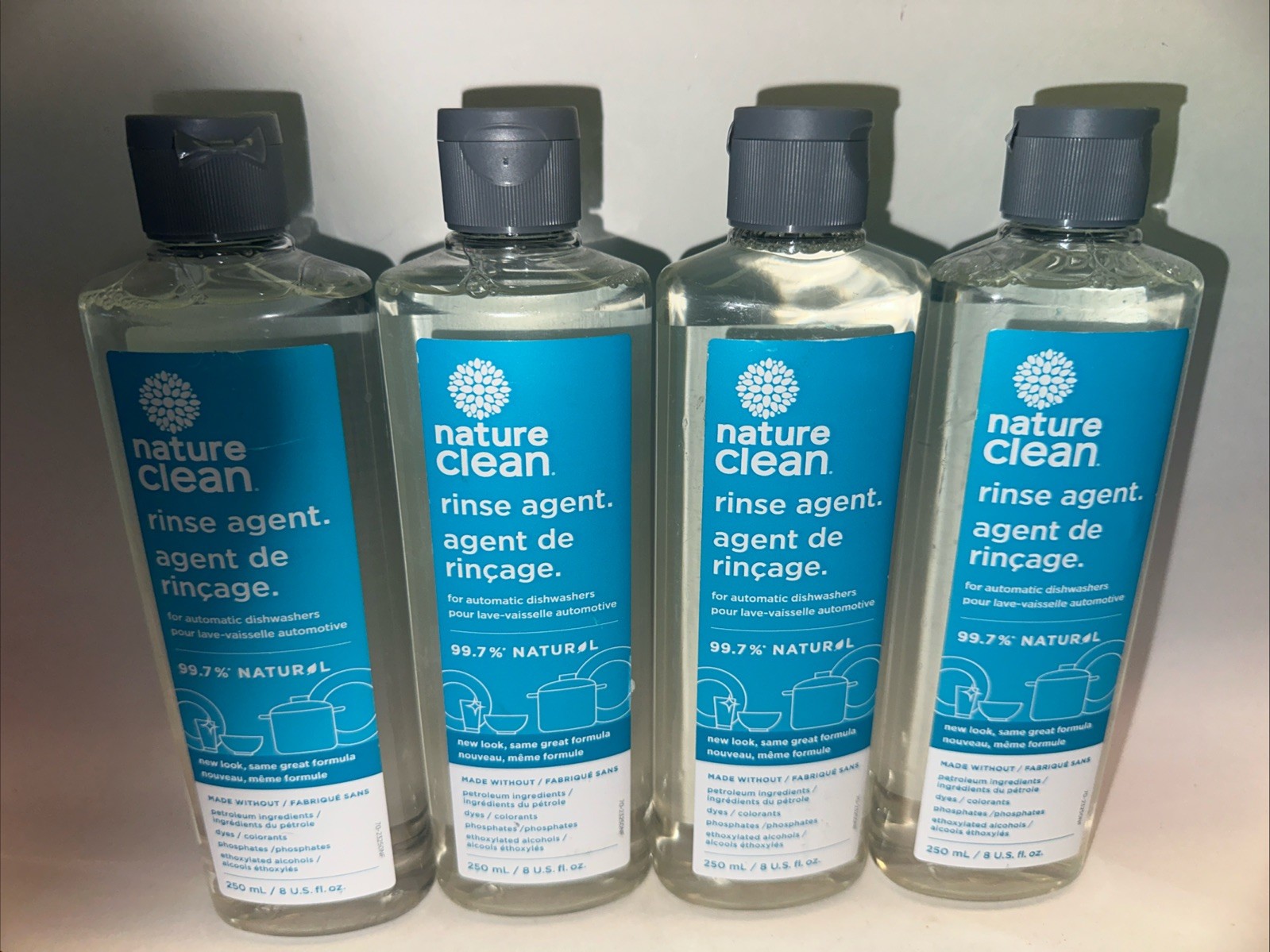 4x Nature Clean Automatic Dishwasher Rinse Agent Natural – 8 fl oz