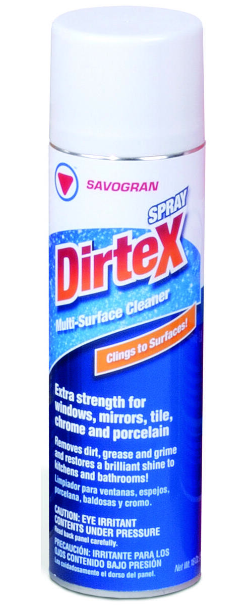 Dirtex 10761 Cleaner, 18 oz Can, Liquid, Ammonia, Clear
