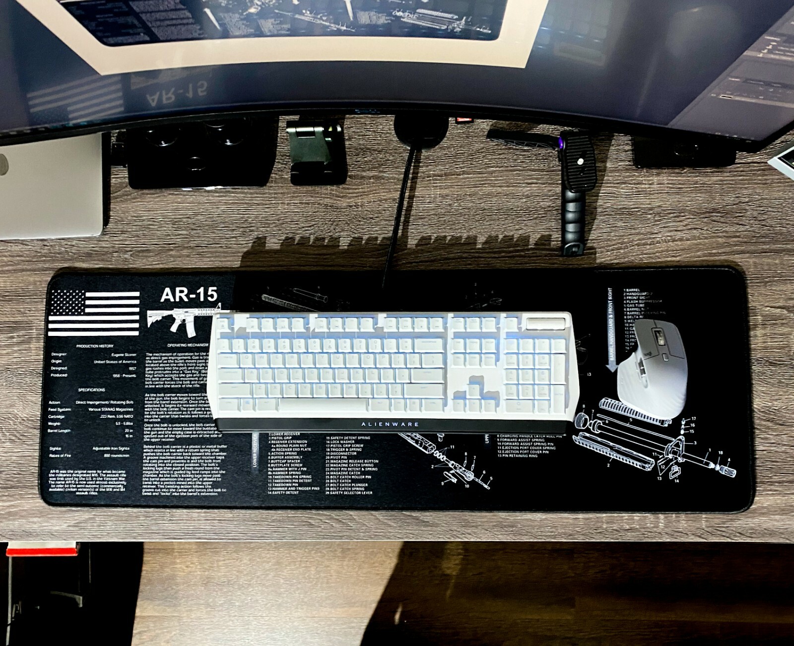 AR 15 Gun Cleaning Mat Mouse pad