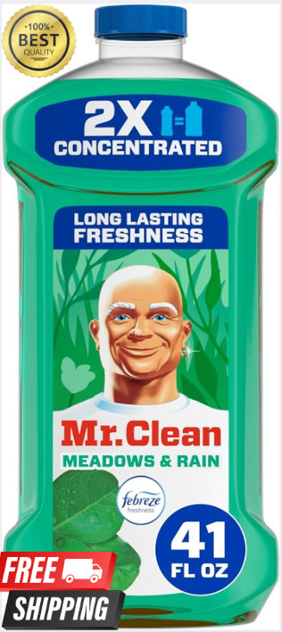 Mr. Clean 2X Concentrated Multi Surface Cleaner With Lemon Scent, (41 fl oz) US