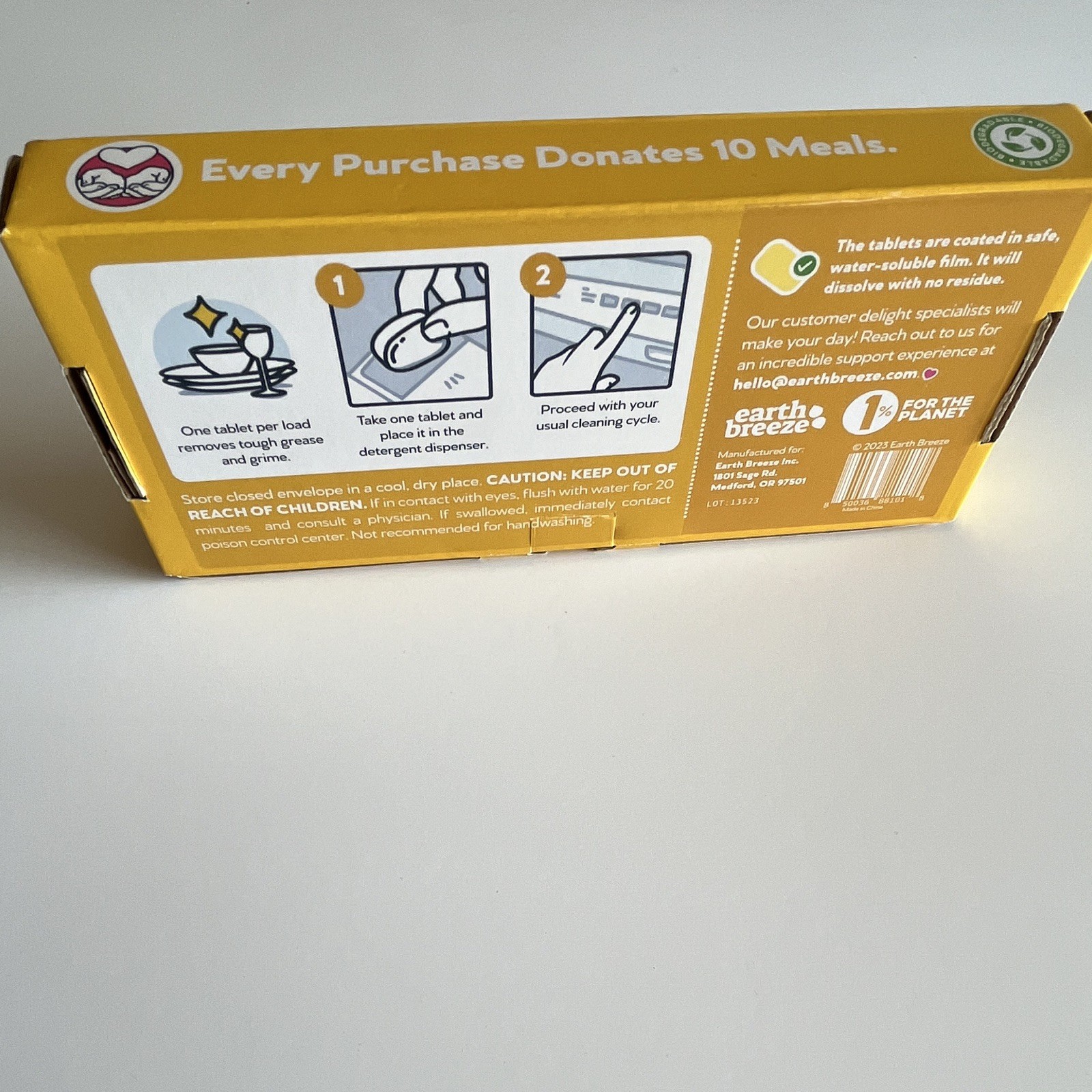 Earth Breeze Power Pebbles Dishwasher Tablets Lemon Citrus 30, No Plastic Pack