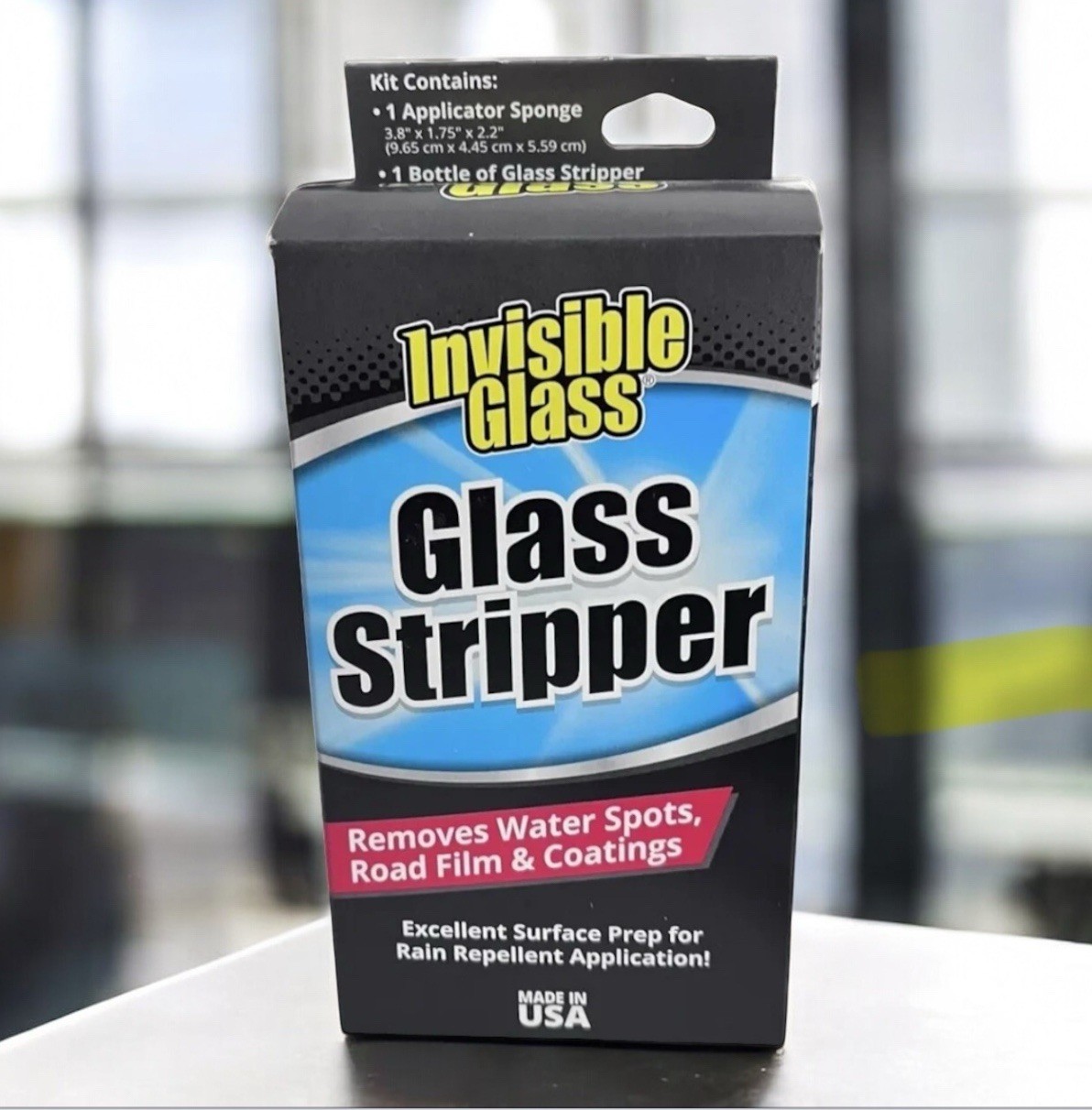 Stoner Invisible Glass 91411 Glass Stripper Water Spot Remover Kit 3.38 oz