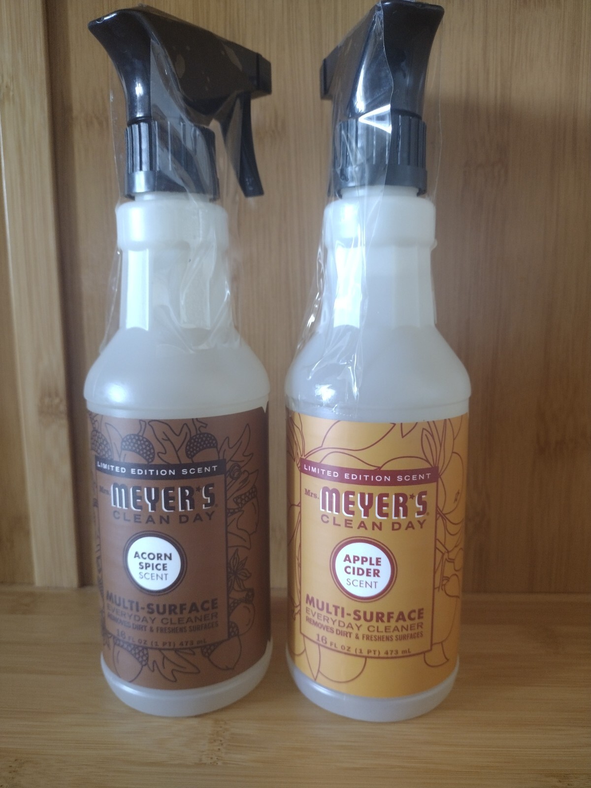 Mrs. Meyer’s Clean Day Multi-surface Cleaner,Acorn Spice + Apple Cider Pack of 2