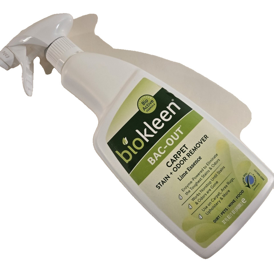 Biokleen Bac-Out Carpet Odor Stain Remover Like Essence 32oz Cleaning Spray