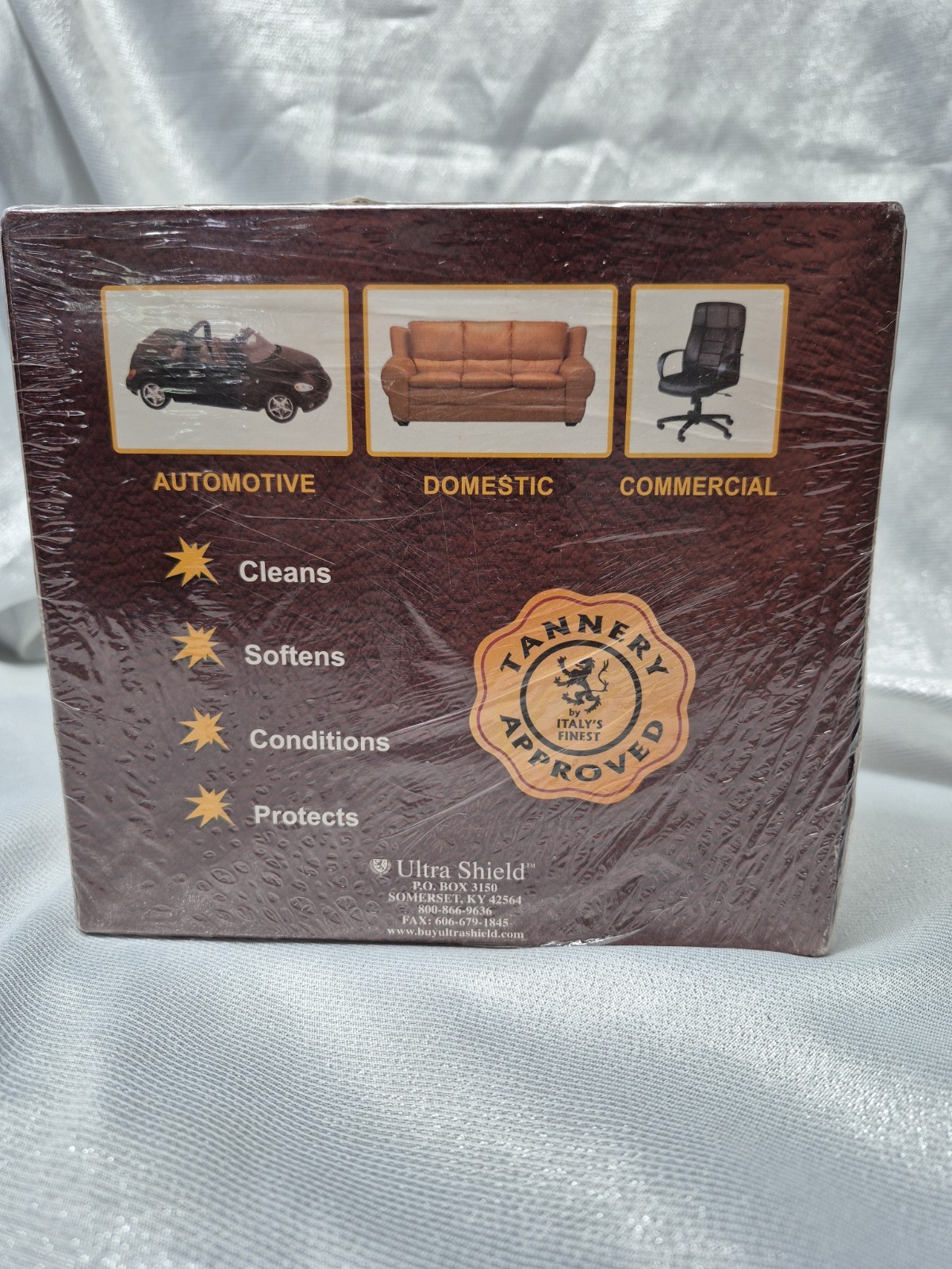 5 Piece Ultra Shield Leather Care Kit Cleaner & Conditioner NEW Sealed In Box