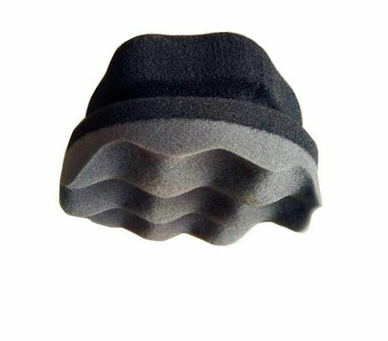 Handheld Wave Type Tire Waxing Sponge Easy Grip Applicator Car Detailing Tool