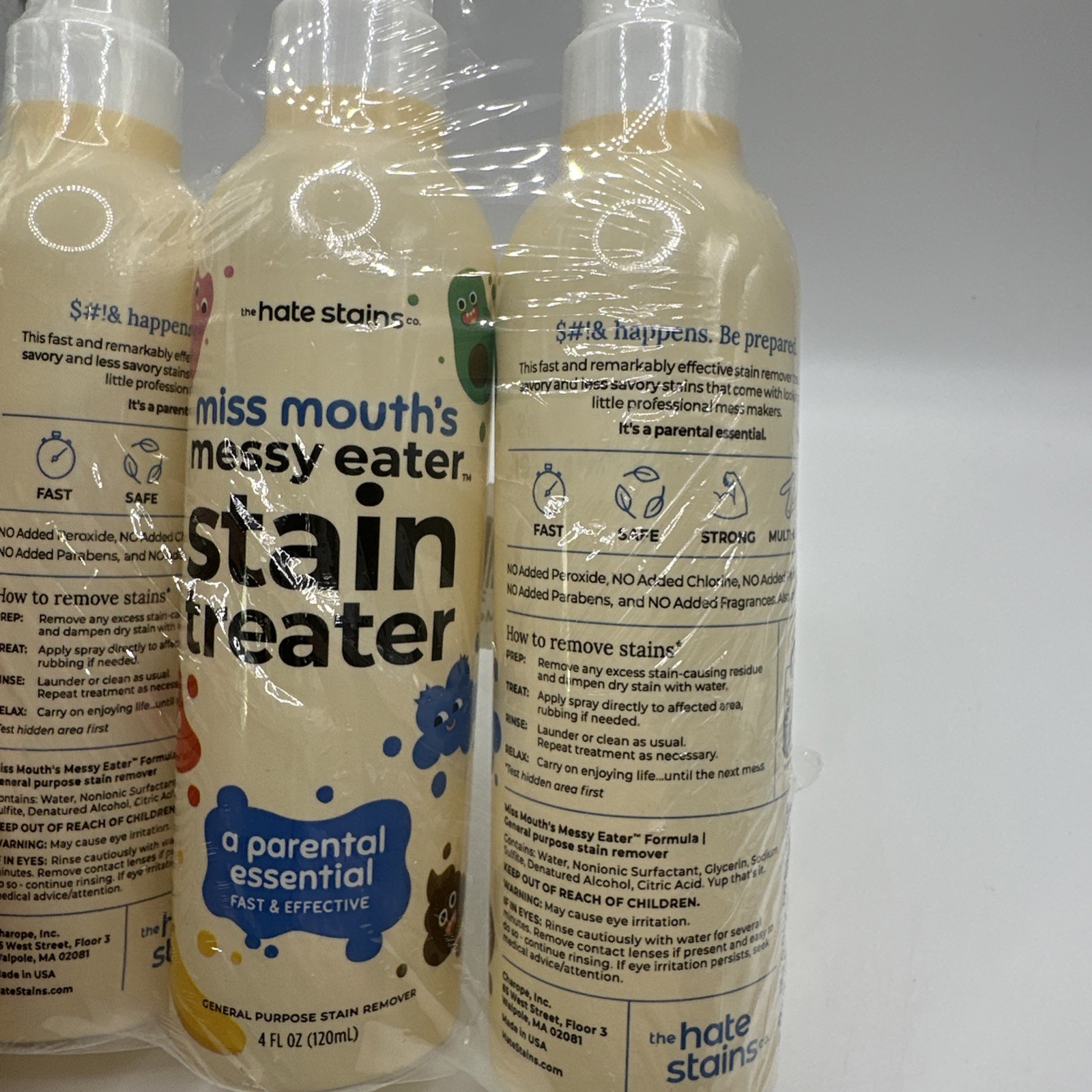 Hate Stains Miss Mouth’s Messy Eater Stain Treater Spray – 3 pack FREE SHIPPING