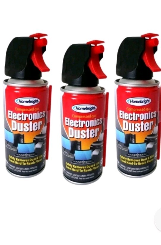 Air Duster Cans Spray Electronics 2 oz Computer Keyboard 3 Pack