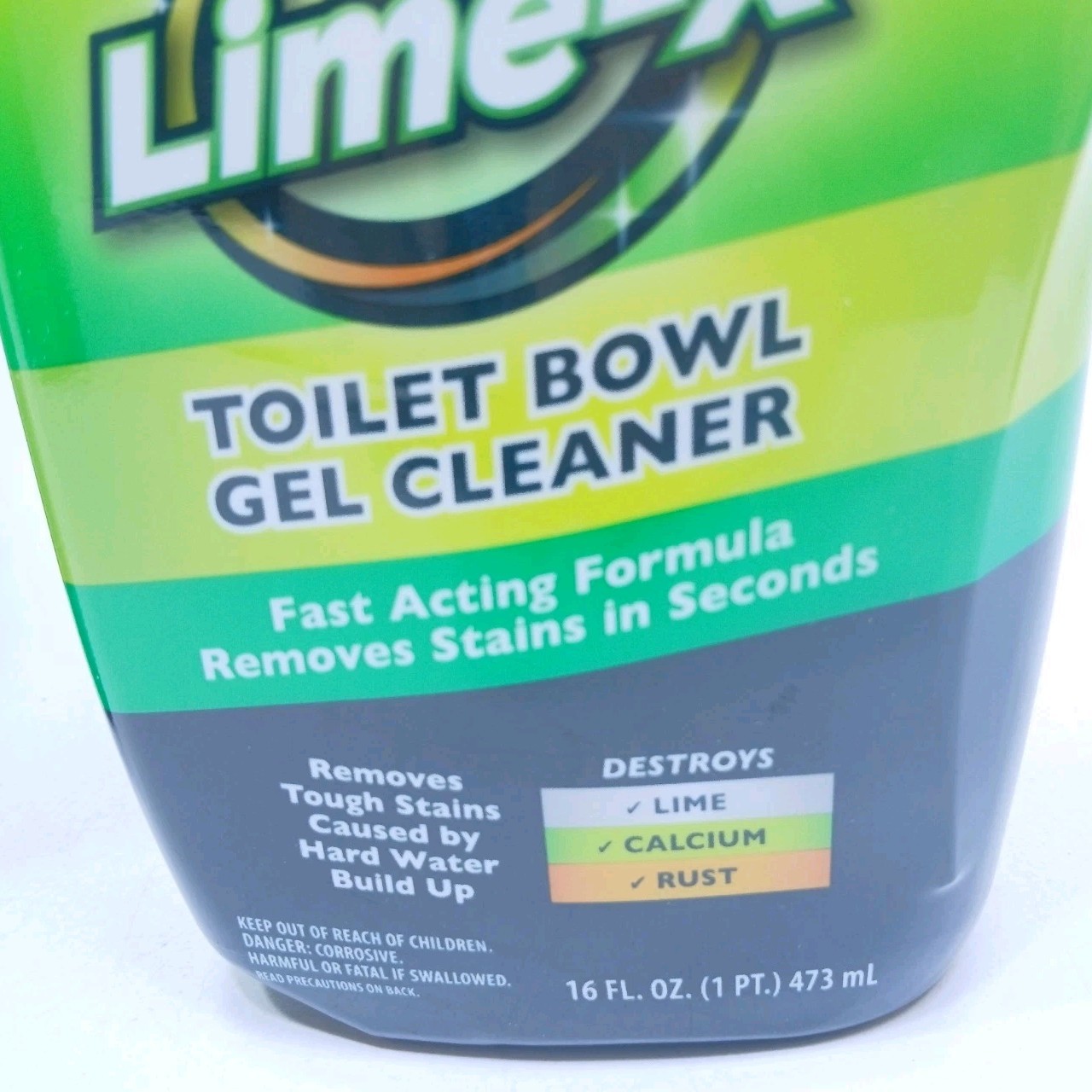 ( 4 ) Lime-x Liquid Toilet Bowl Gel Cleaner, Removes Lime Calcium Rust 16 oz ea