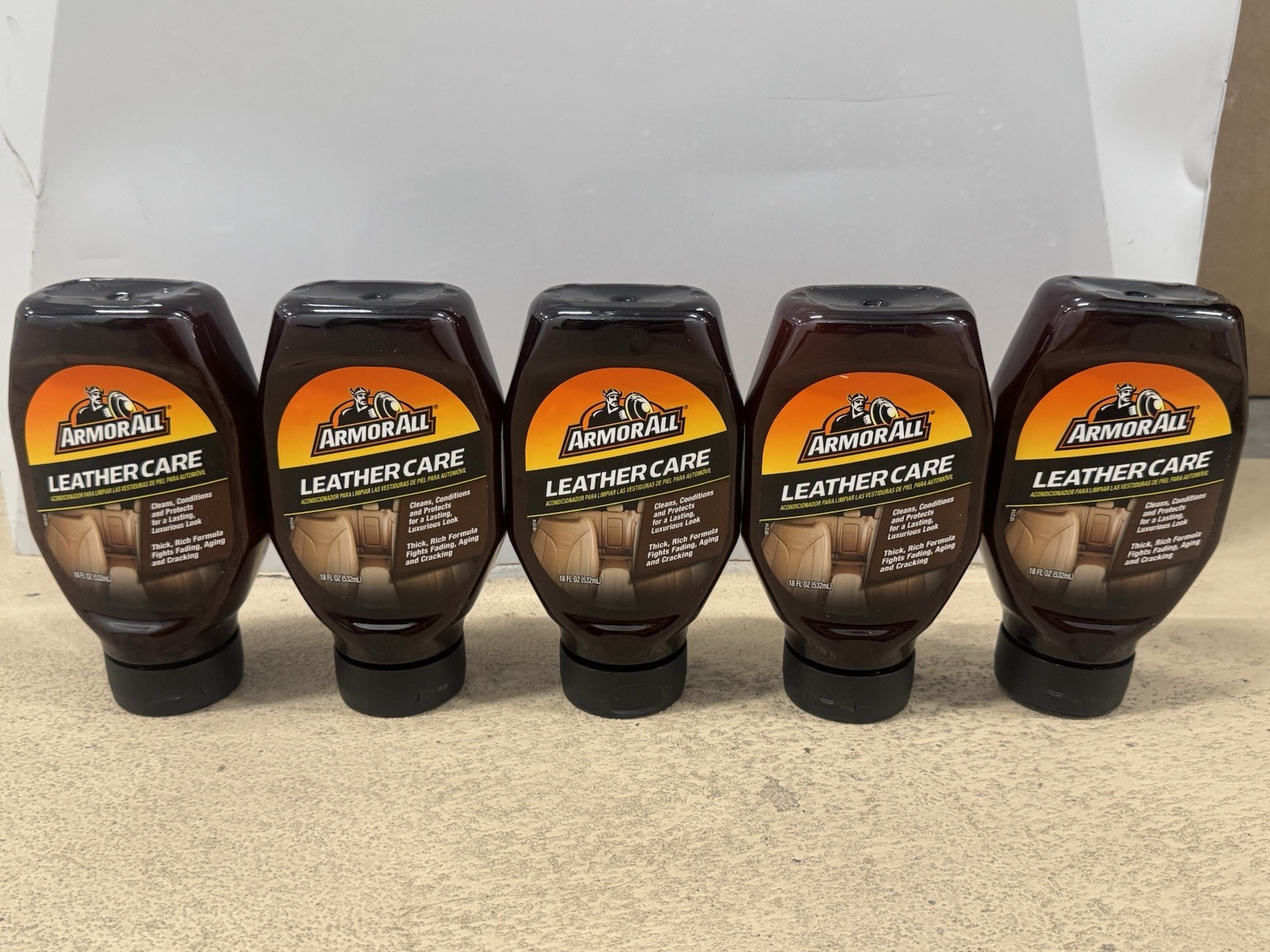 5 Pack Armor All Leather Care Gel, Use on Furniture, Car 18 Fl Oz