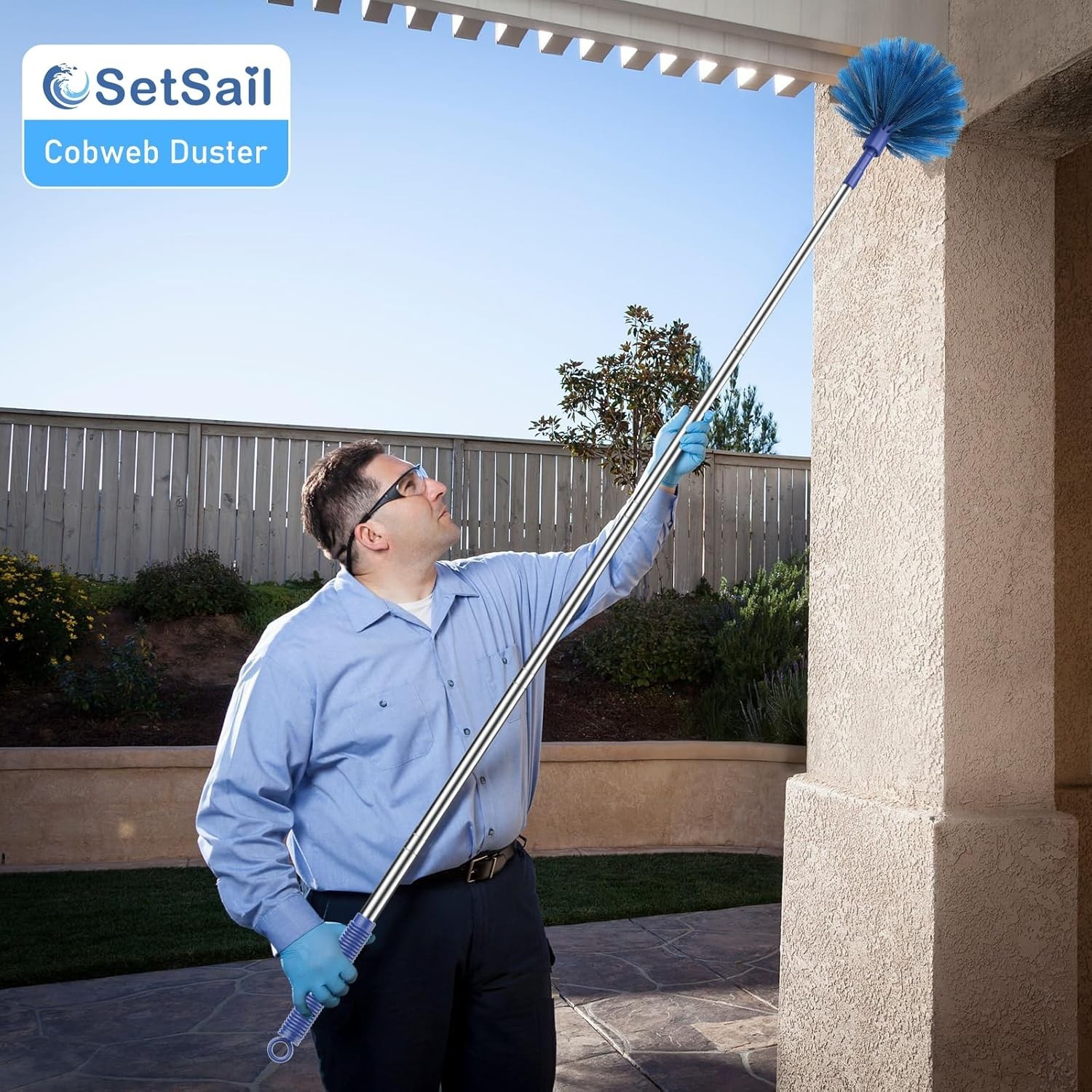 Cobweb Duster with Extension Pole, Retractable Dusters for Cobweb Cleaning 81…