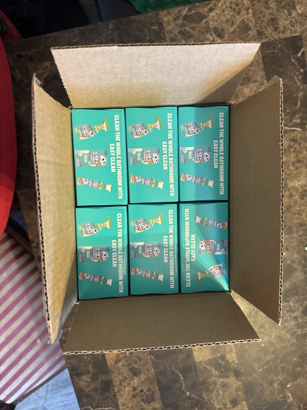 Easy Clean Foaming Toilet Bowl Cleaner, Easy Drop in Pouches FULL CASE! 6 Boxes.