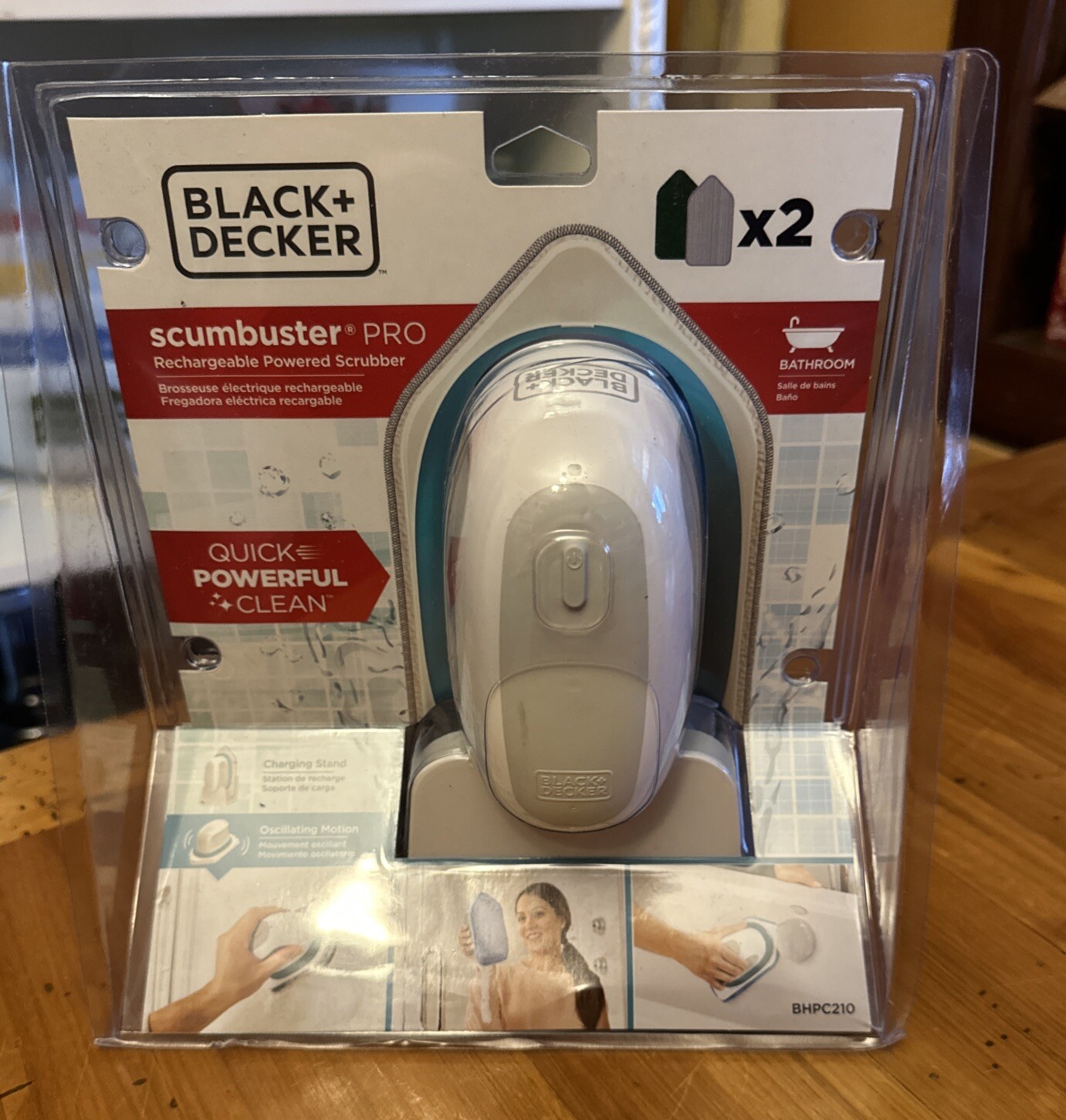 Black & Decker Scumbuster Pro Rechargeable Powered Scrubber Brand New In Box.