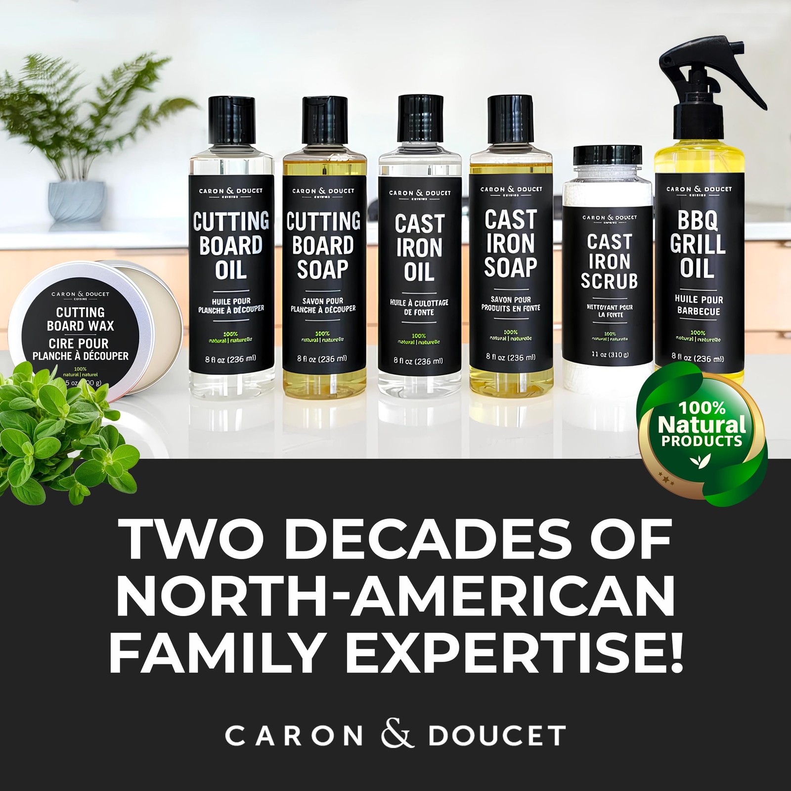 – Ultimate Cast Iron Set: Seasoning Oil, Cleaning Soap & Restoring Scrub | 10…