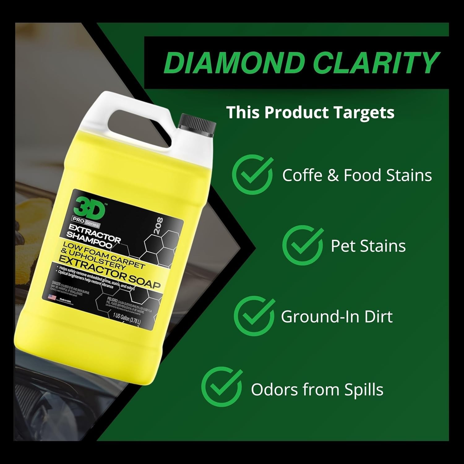 Extractor Carpet Cleaner Shampoo for Machine Use – Upholstery Cleaner, Stain …