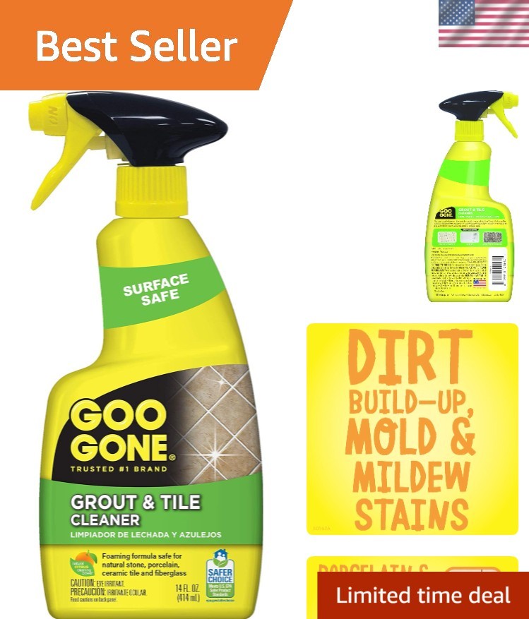 Grout & Tile Cleaner Stain Remover Liquid Citrus