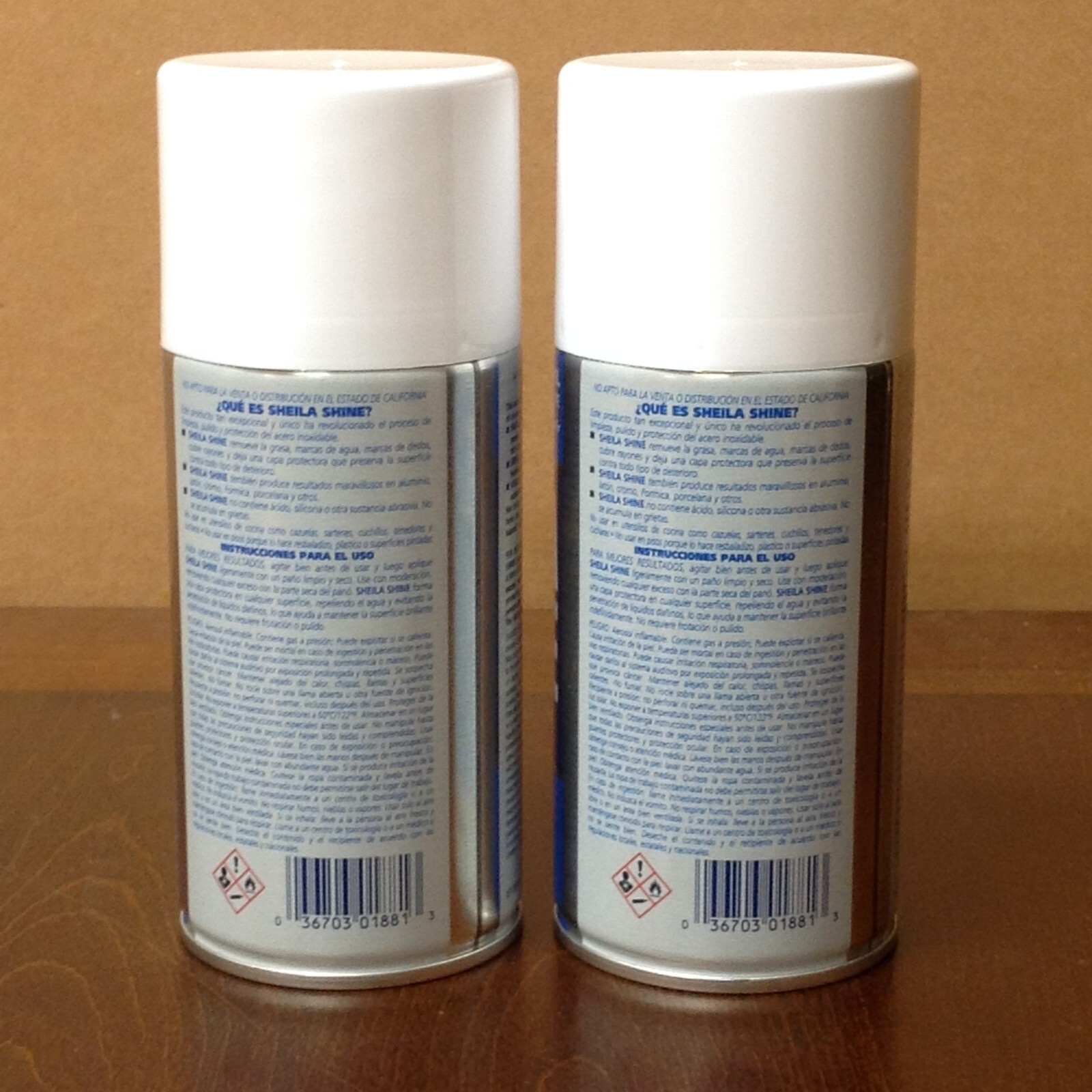 Lot of 2 Sheila Shine Stainless Steel Cleaner & Polish – (2) 10 Oz. Cans NEW