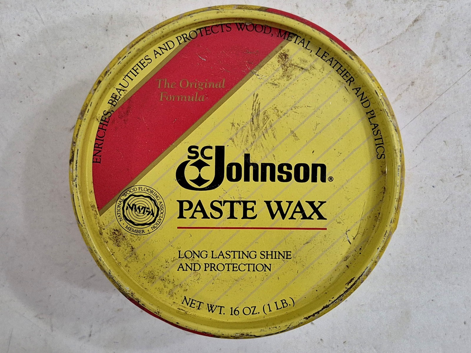 Sangtok Johnson SC Wood Paste Wax Original Formula 16oz OPEN – SEE PICS/READ