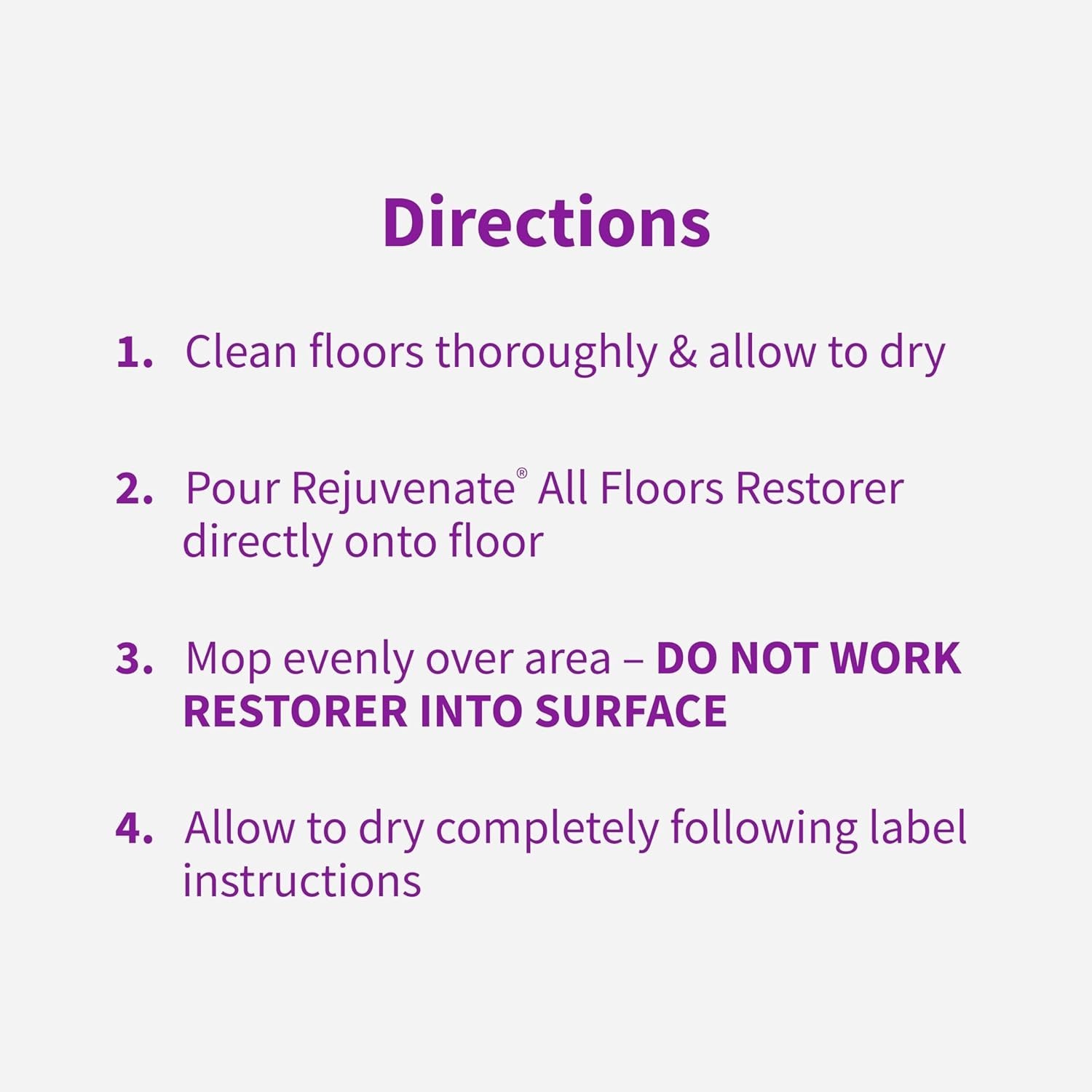 Rejuvenate All Floors Restorer Fills Scratches Shines & Protects
