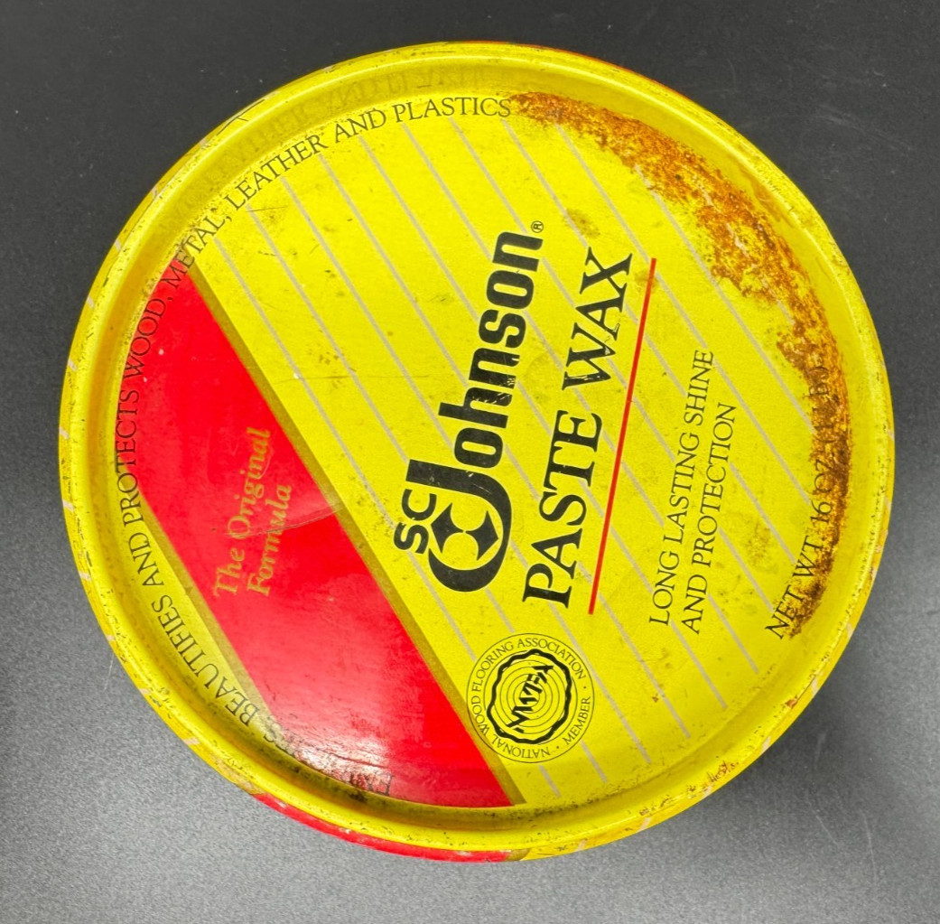 SC Johnson Paste Wax, Discontinued, 11 Oz w/out Lid