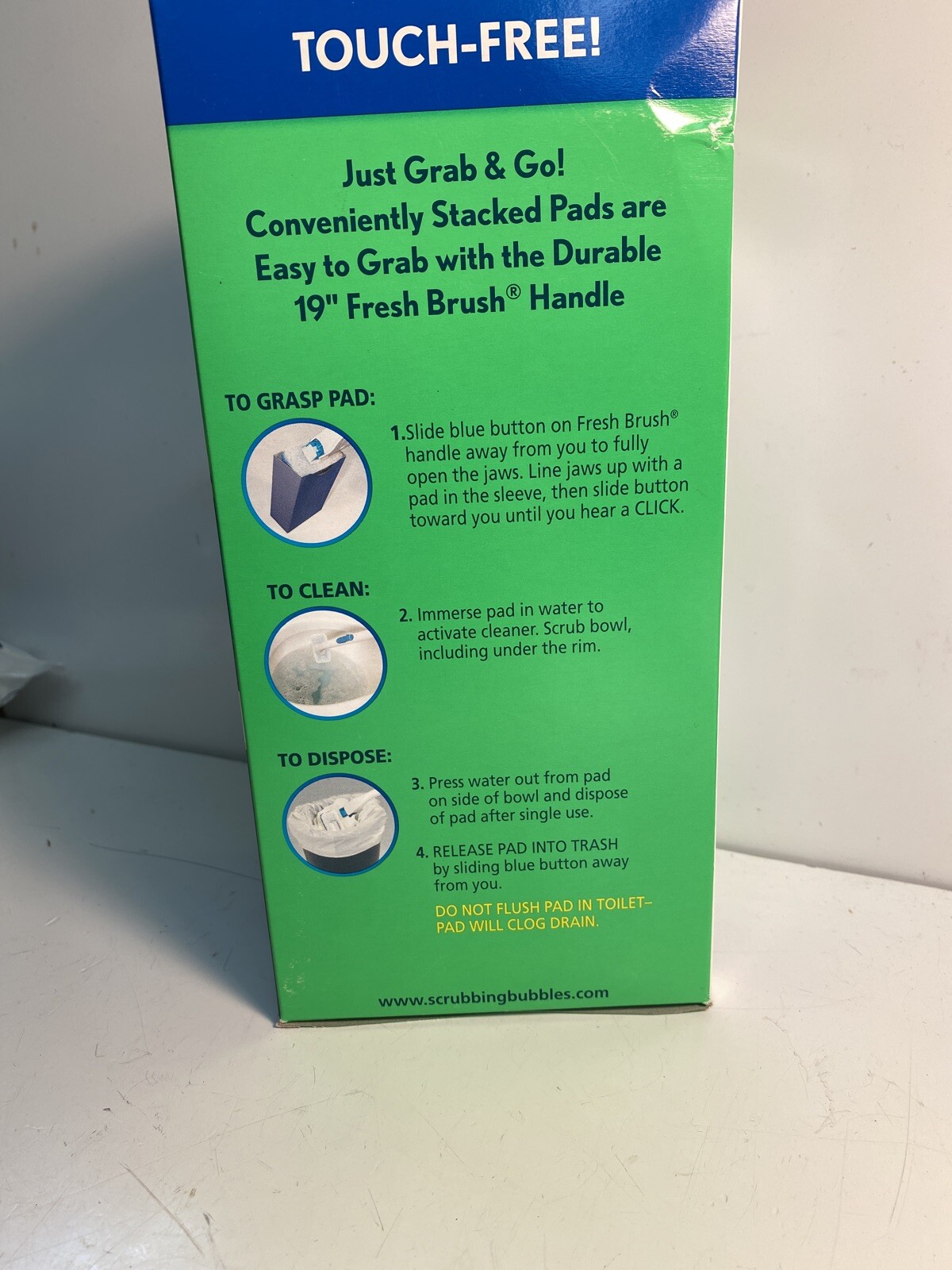 NEW Scrubbing Bubbles Fresh Brush HD Refills 8 count Boxe FREE SHIP – HG06