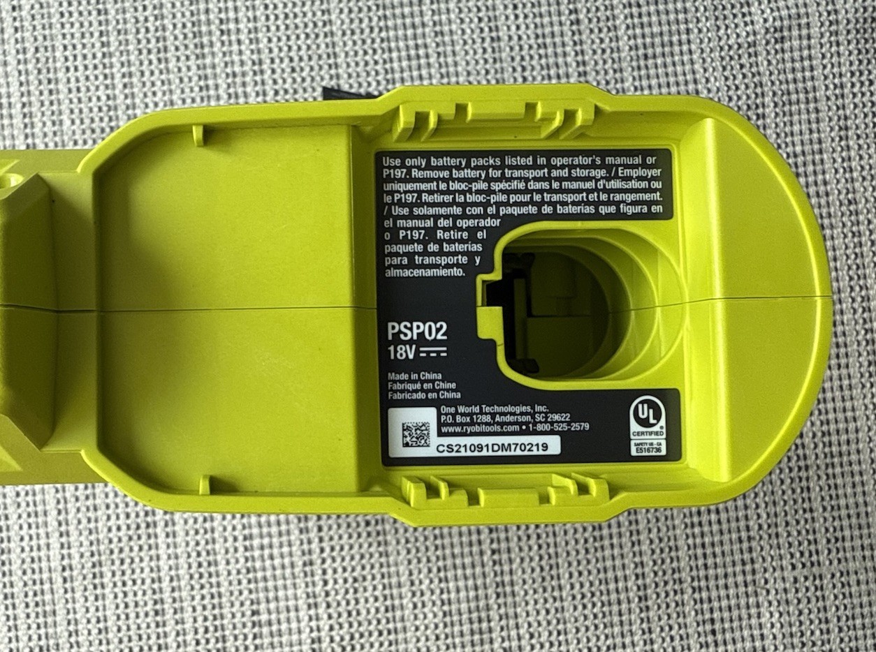 NEW Ryobi ONE+ 18V Cordless Handheld Electrostatic Sprayer PSP02 – TOOL ONLY