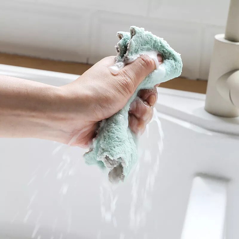 New High Quality Microfiber Cleaning Towel Cloth Scouring Pad For Easy Cleaning