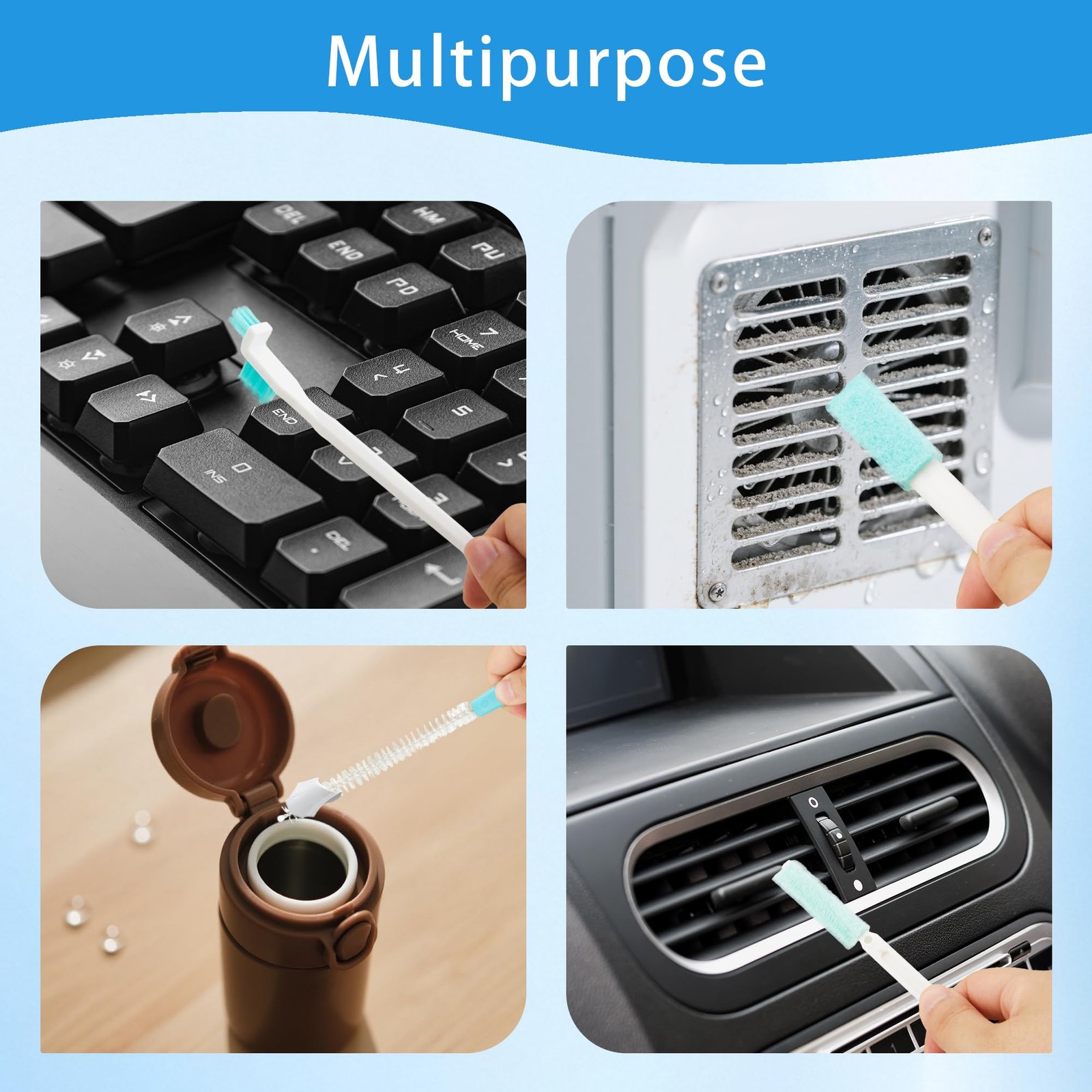 Ice Maker Cleaning Brush Set, 10 Ice Machine Cleaner Tools with 1 Pcs Scrub S…
