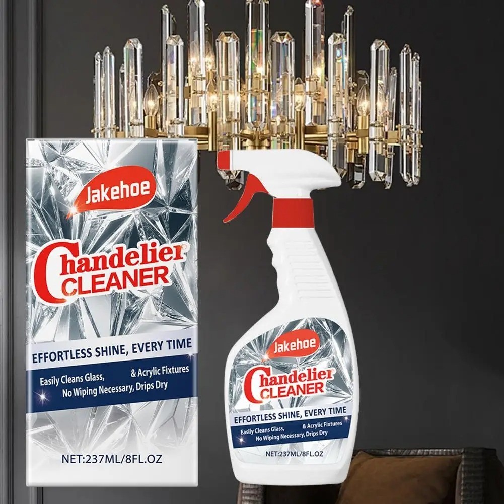 1/2PCS Chandelier Cleaner Spray – Crystal Lamp Glass Cleaner for Home No-Rinse