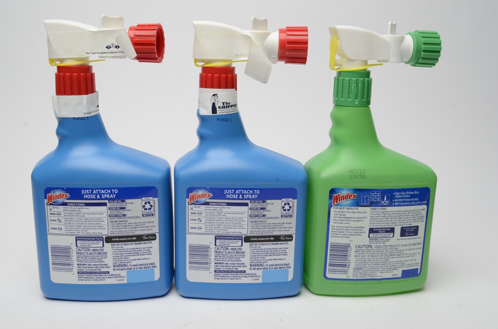 Windex Outdoor Glass & Patio Cleaner 32 oz Hose Spray Bottles Set of 3 New