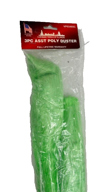 3 PC ASST POLY DUSTER FULL WARRANTY FEATHER