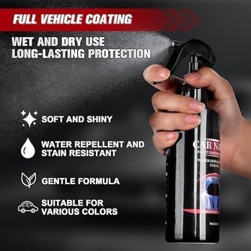 2PCS Car Nano Paint Coating Agent Water Displacement Coating, Scratch Remover, S