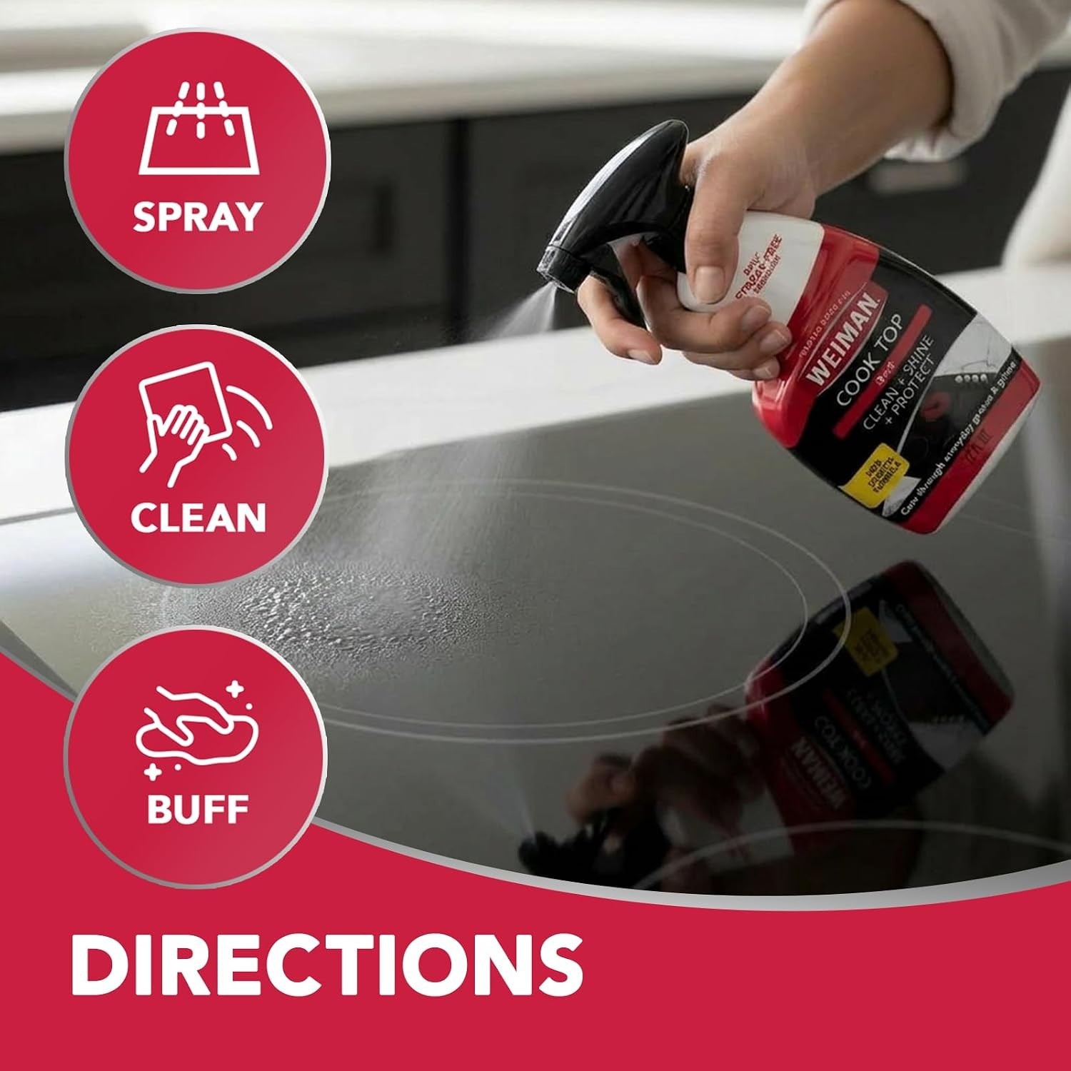Cooktop & Oven Cleaning Spray – 6-Pack Streak-Free Formula