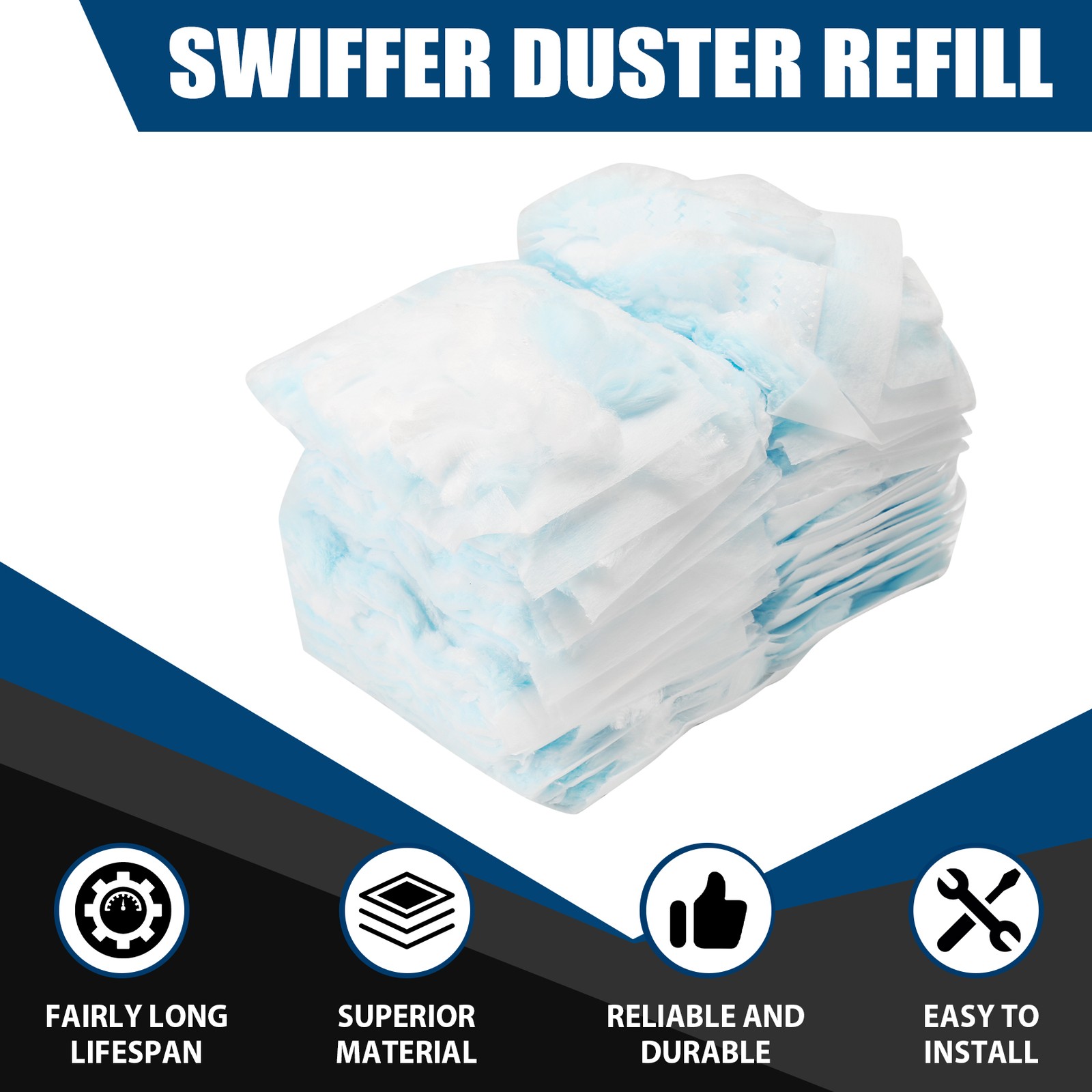 40 Pieces Duster Refills , Disposable Duster Refills Compatible for Swiffer9087