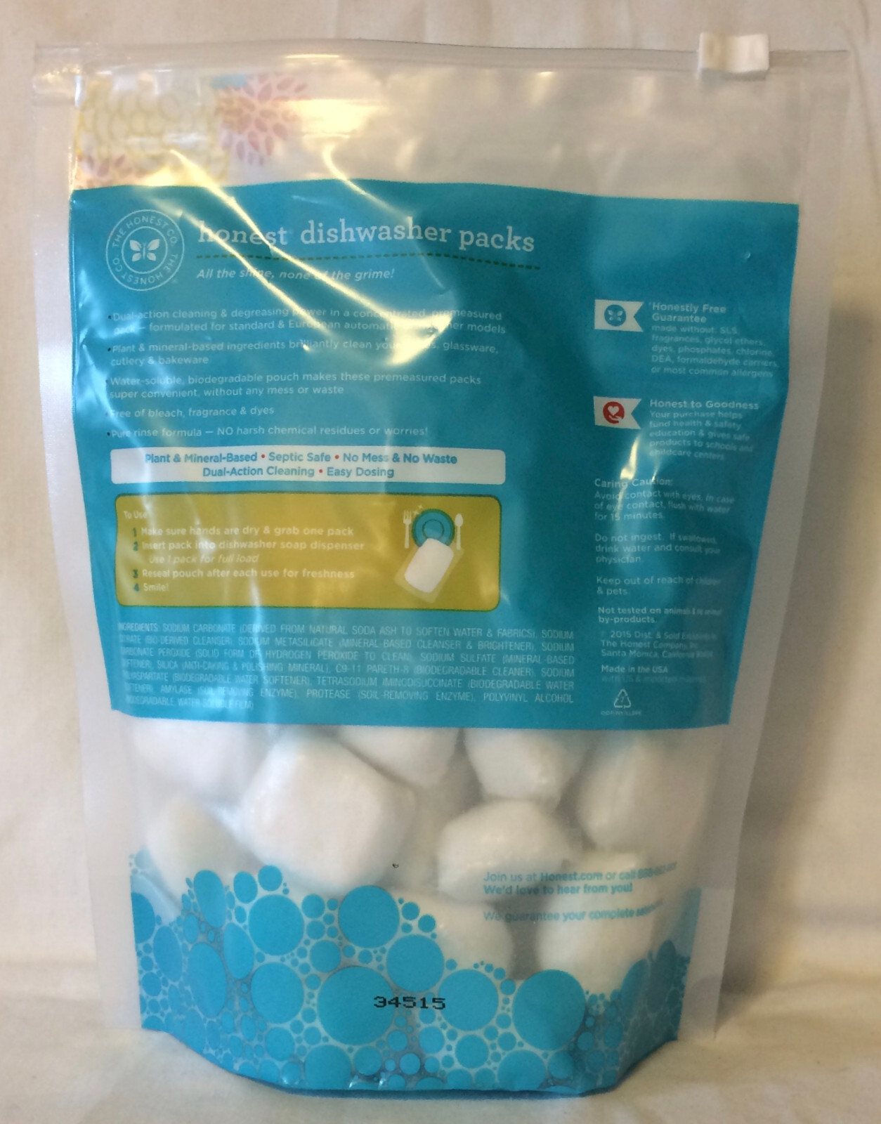 11x Honest Dishwasher Packs 32 Loads Biodegradable Soap Detergent (352-Pods!) 🎁