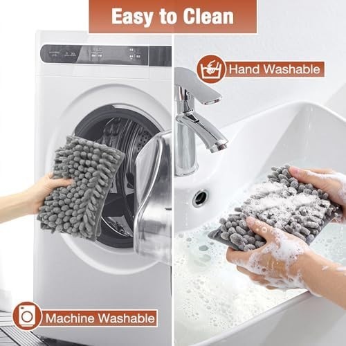 Ceiling Fan Cleaner Duster with Extension Pole, Fan Blade Cleaner Microfiber Cle