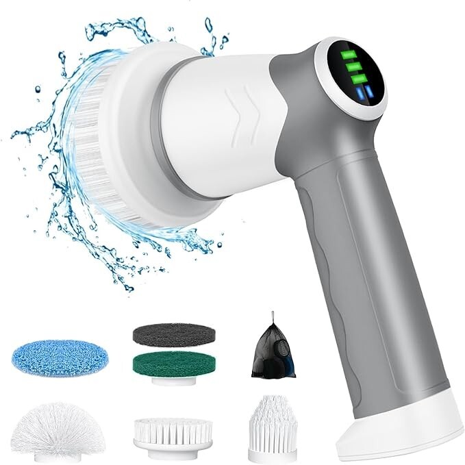 Spin Scrubber New Electric Scrubber for Bathroom Cleaning Tile Grout Tub Stove
