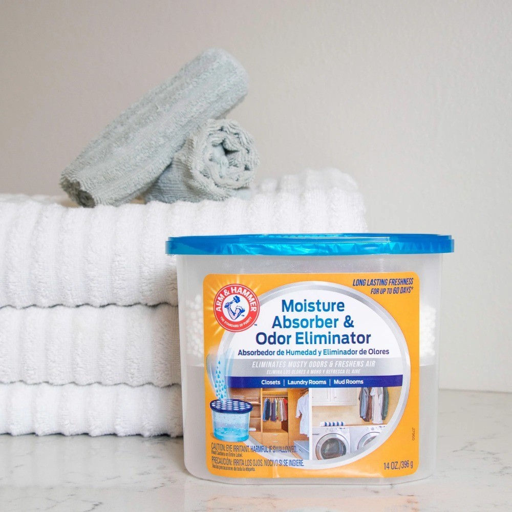 Disposable Moisture Absorber Tub 14 oz Fragrance Free Closet Dehumidifier