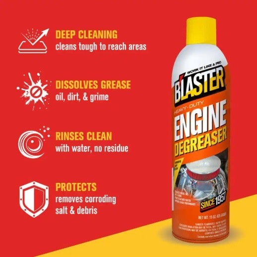Blaster 15 oz. Heavy-Duty Engine Degreaser and Cleaner Spray