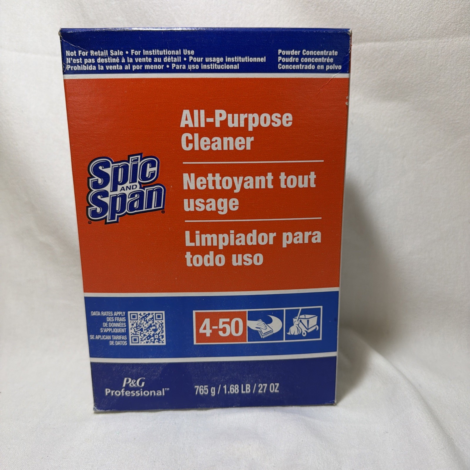 Spic And Span All Purpose Cleaner 4-50 27 Oz Powder Concentrate- Vintage