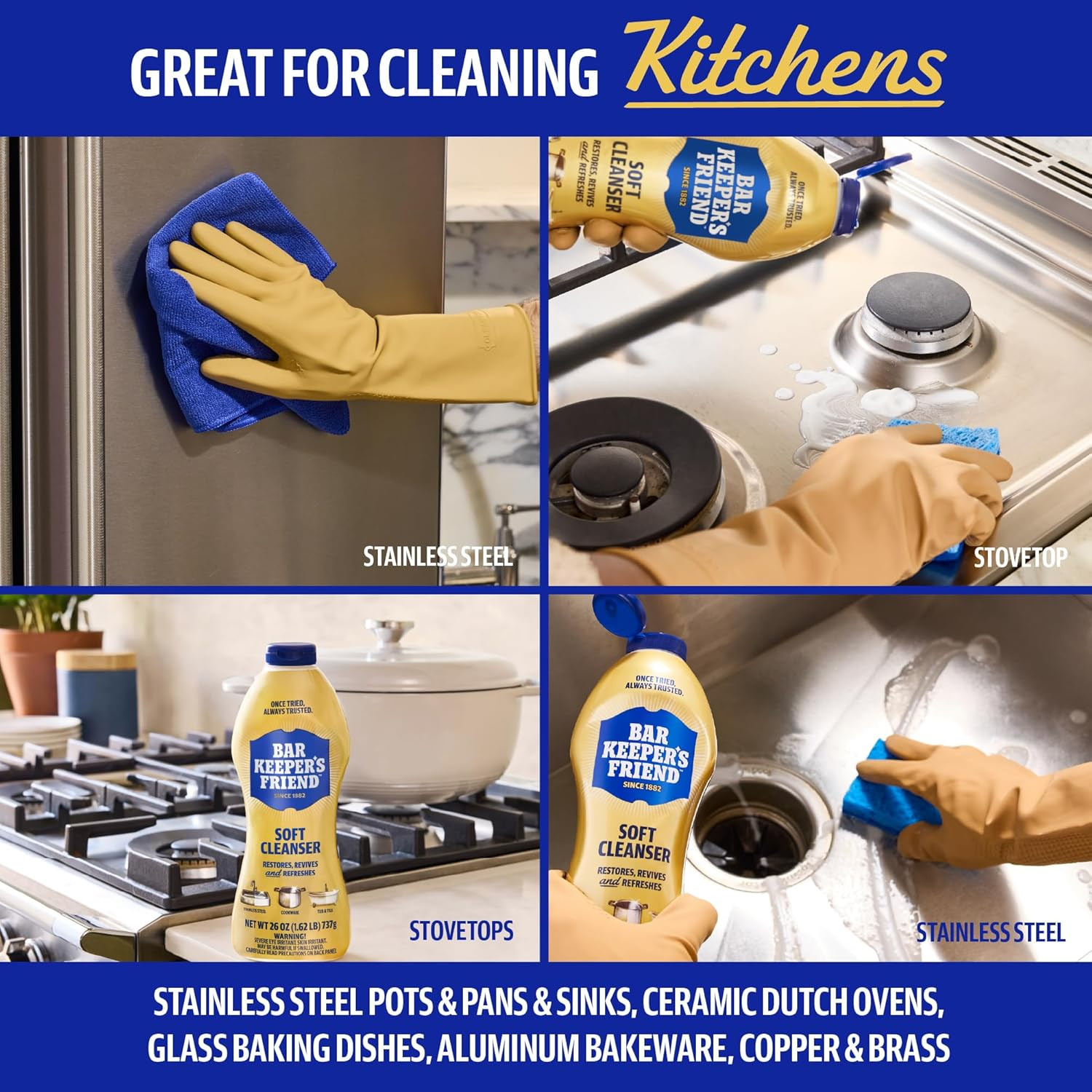 Soft Cleanser Liquid, 13 Oz X 2, Multipurpose Surface Cleaner, Soap Scum & Greas