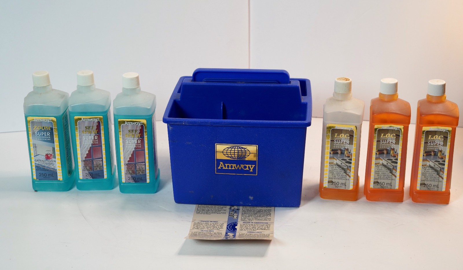 Amway Super Concentrated Cleaning System ZOOM LOC See Spray Mixer Caddy Etc Lot