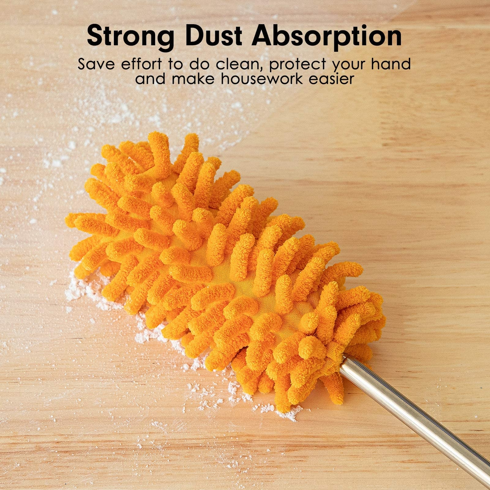 Microfiber Duster For Cleaning Hand Washable Dusters With 2pcs Replaceable Micro