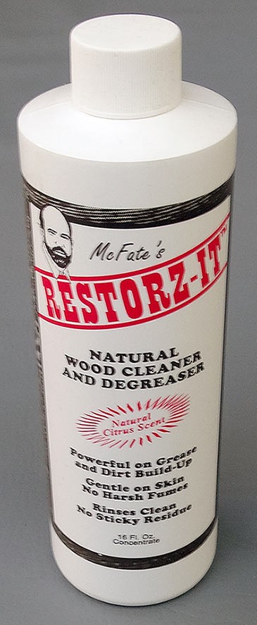 McFate’s Restorz-It Natural Wood Cleaner Degreaser 16 oz Concentrate Citrus