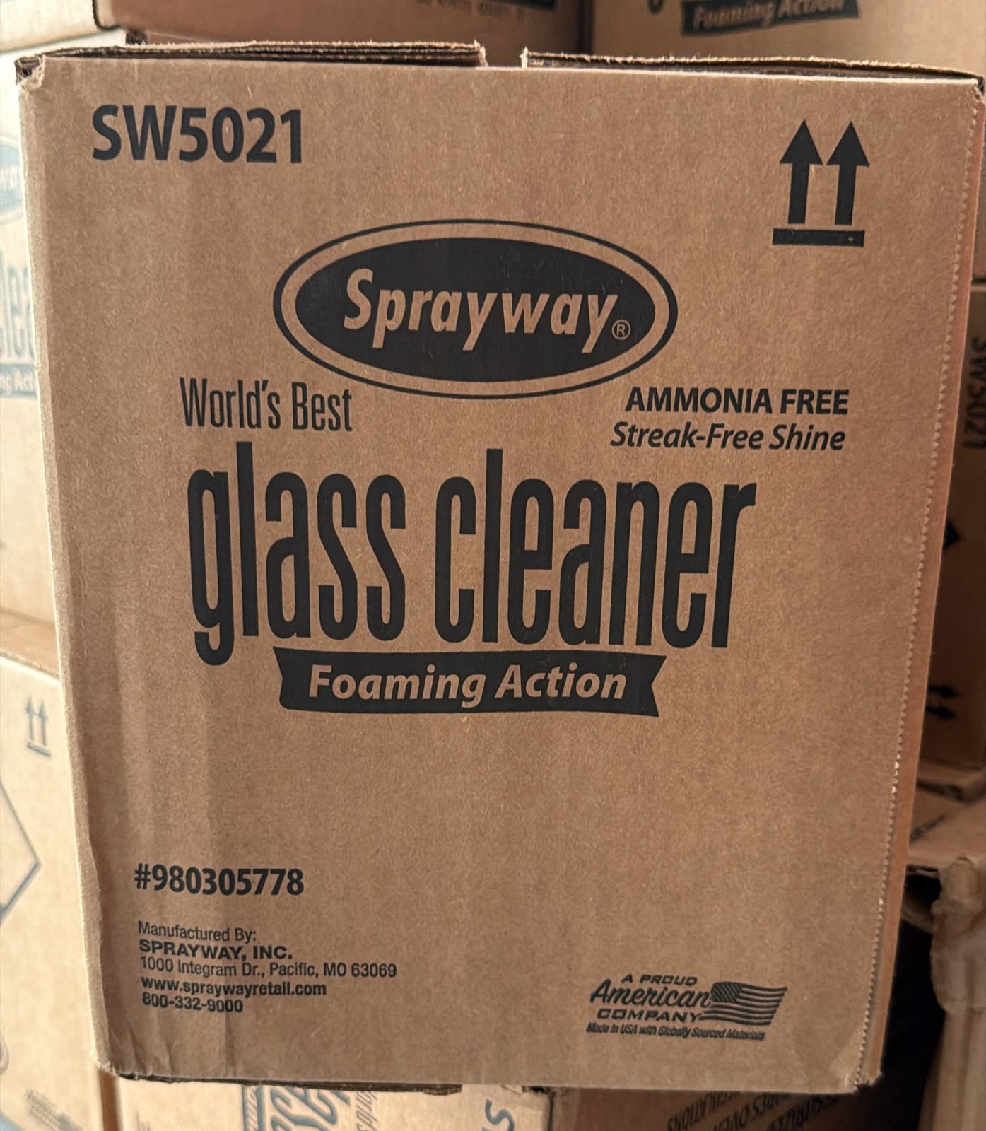 12 Pack Sprayway Glass Cleaner, 19oz FREE SHIPPING