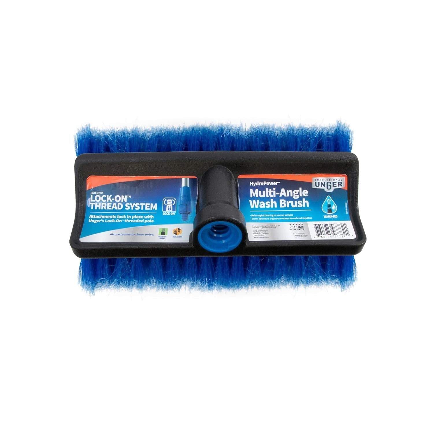 Professional Lock-On HydroPower 10” Bi-Level Soft Wash Brush, Compatible with…