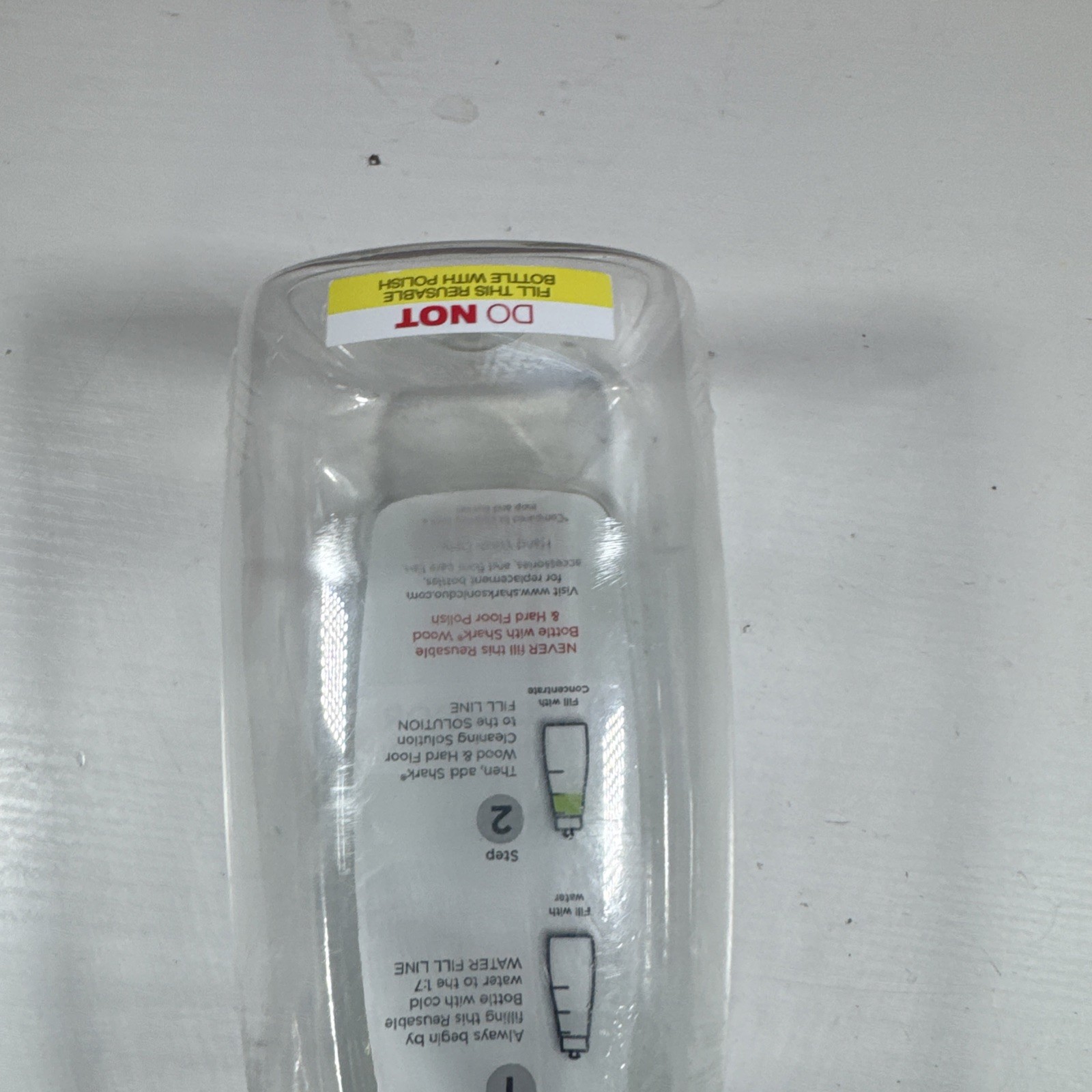 Shark Sonic Duo Hard Floor Cleaning Solution EMPTY BOTTLE ONLY Reusable Cleaner