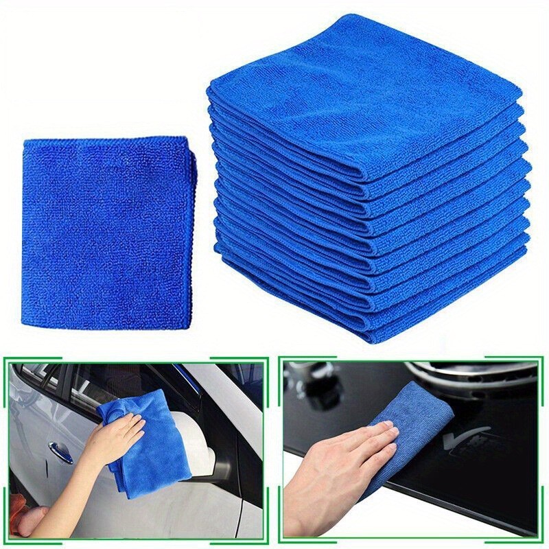 10 Pcs Microfiber Detailing Towels Professional Large Cloth Car Cleaning Duster